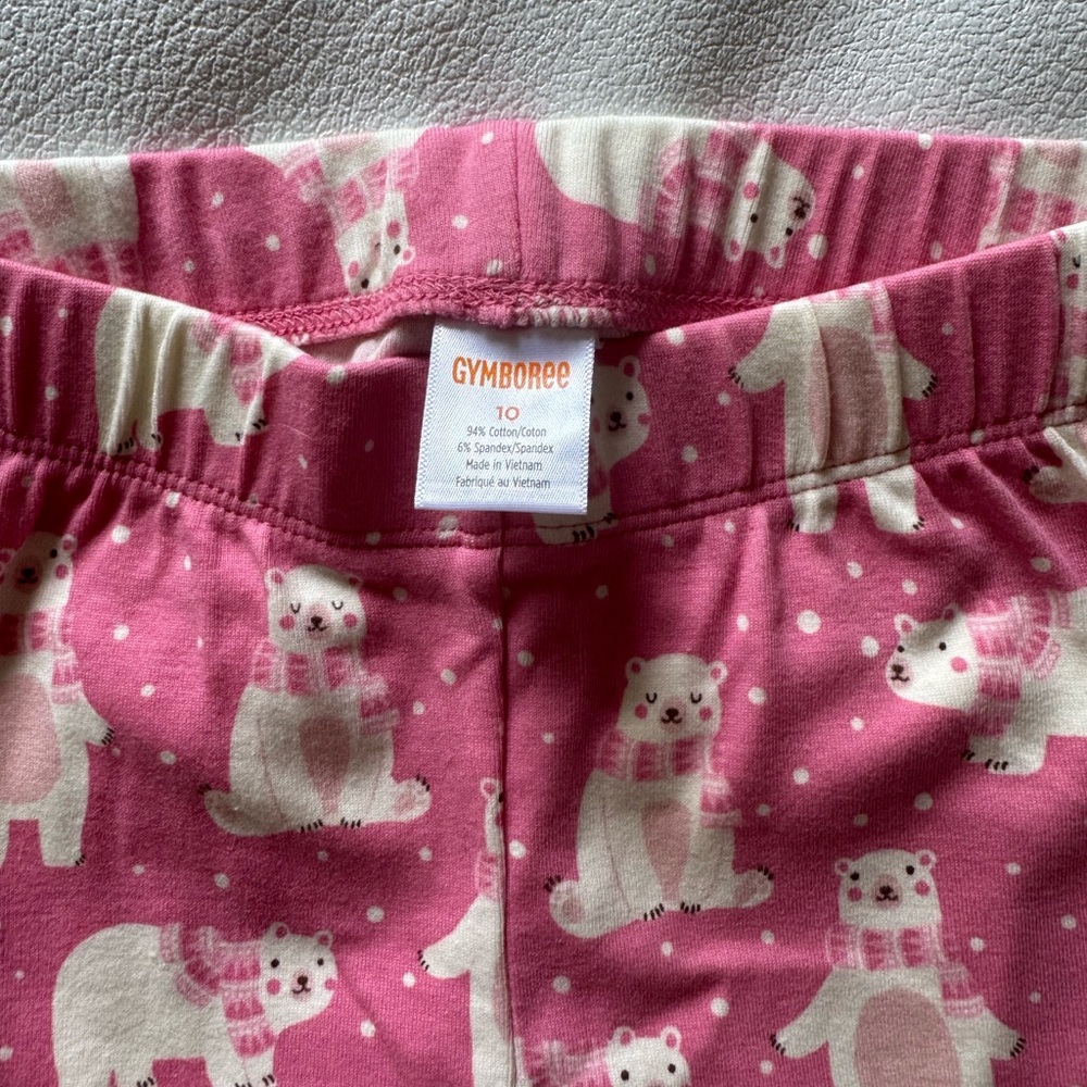 Gymboree polar Bear pink leggings